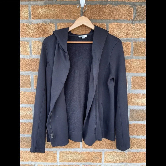 James Perse Moto Zip Up Hoodie Jacket 3 - Picture 7 of 9